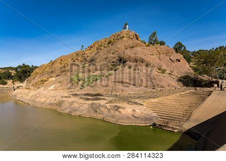 Ethiopia, Axum, The Ruins Of The Baths Of The Queen Of Saba