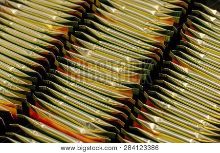 Tea Bags. Tea Bags Are Packaged In Foil. Box With Tea Bags.