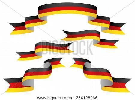 Set Of Germany Insignia In Different Shape Of Ribbons