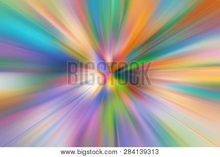 Abstract Radial Zoom Motion Design Gradient Blur