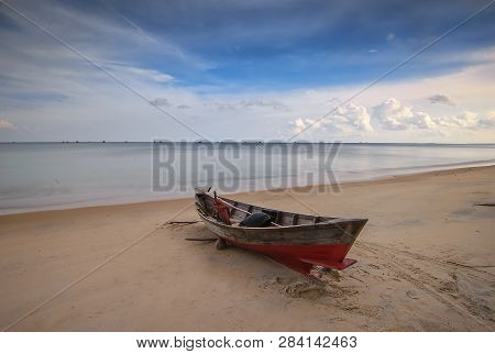 Blue Sky Tropical Beach Of Bintan Batam Wonderful Indonesia