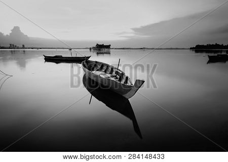 Blackwhite Photo Panorama  Of  Batam Bintan Wonderful Indonesia