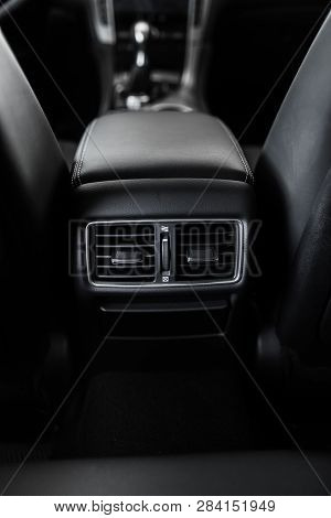 Details Of Stylish Car Interior, Leather Interior