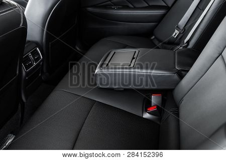 Details Of Stylish Car Interior, Leather Interior