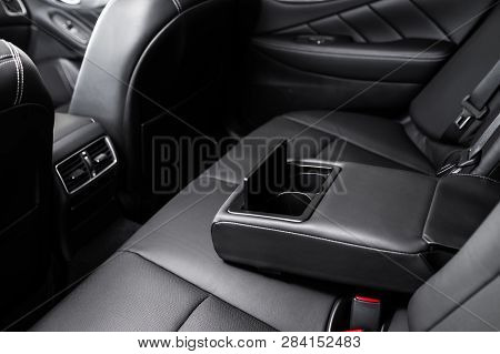 Details Of Stylish Car Interior, Leather Interior