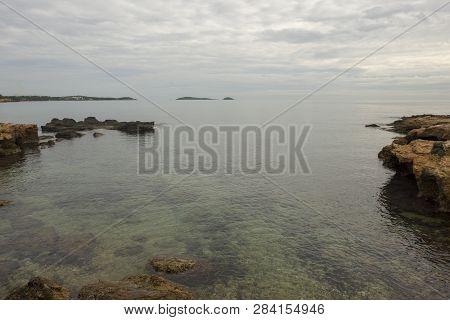The Sea Of Ibiza A Very Cloudy Day