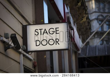 Leicester Square Area, London, Uk, 7th February 2019, Stage Door Sign In Theatreland