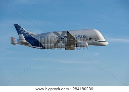 Airbus Beluga Xl Supertransporter Over Hawarden Airport