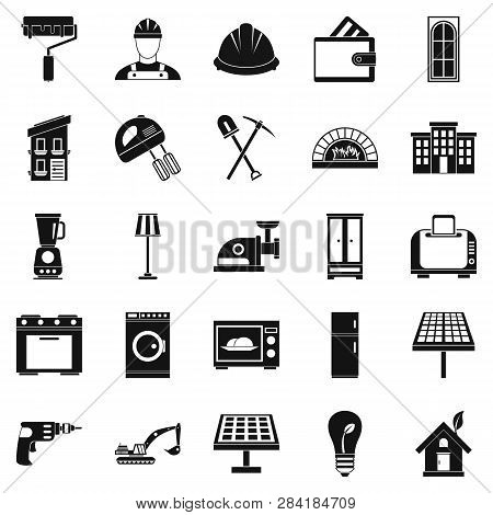 Wall Painting Icons Set. Simple Set Of 25 Wall Painting Icons For Web Isolated On White Background