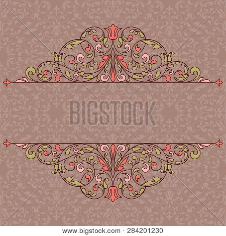 Floral Pattern For Invitation Or Greeting Card