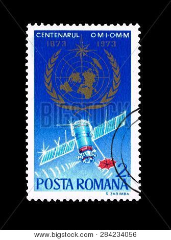 Romania - Circa 1973: A Stamp Printed In Romania  Shows Centenarul Omi-omm, Circa 1973.