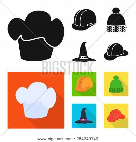 Vector Design Of Clothing And Cap Icon. Set Of Clothing And Beret Stock Vector Illustration.