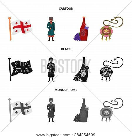 Isolated Object Of Culture And Sightseeing Sign. Set Of Culture And Originality Stock Vector Illustr