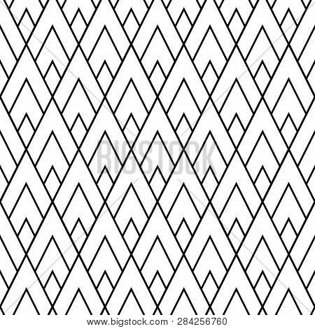 Abstract Lozenges Seamless Pattern. Geometric Repeat With Rhombs.