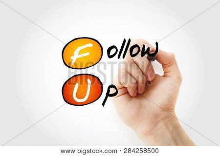 Fu - Follow-up Acronym With Marker, Concept Background