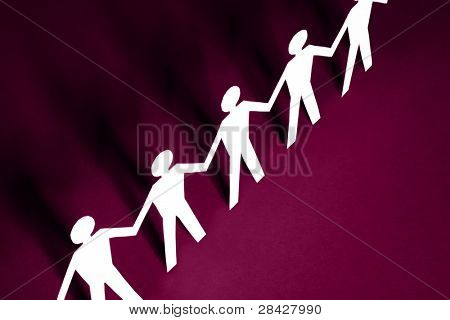 종이에 남자의 피 규 어