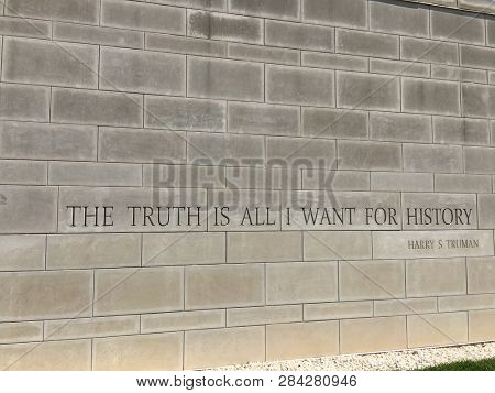 Wall with Harry Truman quote