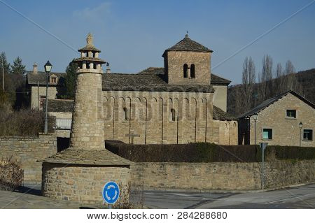 Historical Artistic Set In Santa Cruz De Los Seros. Travel, Landscapes, Nature, Architecture. Decemb