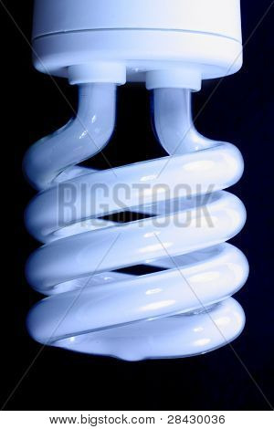 Compacte fluorescerende efficiënte energie te besparen gloeilamp