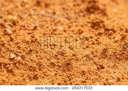 Abstract Red Clay Texture For Background.