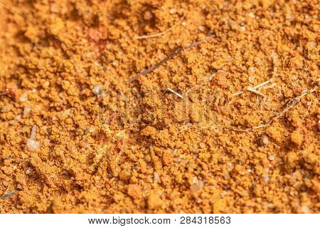 Abstract Red Clay Texture For Background.