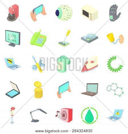Autonomy Icons Set. Cartoon Set Of 25 Autonomy Icons For Web Isolated On White Background