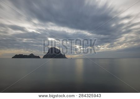 The Island Of Es Vedra Of Ibiza In Long Exposure