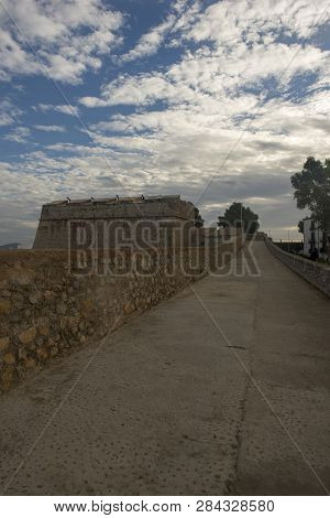 The Medieval Streets Of The Town Of Ibiza