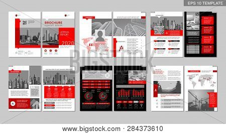 Brochure Creative Design. Multipurpose Template, Include Cover, Back And Inside Pages. Trendy Minima