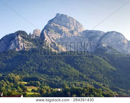 Gonzen Mountain Or Gonzen Berggipfel In The Appenzell Alps Mountain Range - Canton Of St. Gallen, Sw