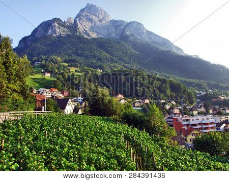 Gonzen Mountain Or Gonzen Berggipfel In The Appenzell Alps Mountain Range - Canton Of St. Gallen, Sw