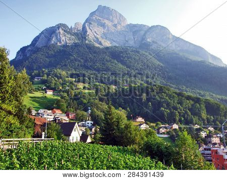 Gonzen Mountain Or Gonzen Berggipfel In The Appenzell Alps Mountain Range - Canton Of St. Gallen, Sw