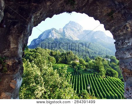 Gonzen Mountain Or Gonzen Berggipfel In The Appenzell Alps Mountain Range - Canton Of St. Gallen, Sw