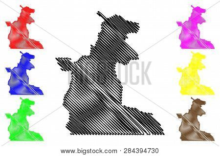Maniema Province (democratic Republic Of The Congo, Dr Congo, Drc, Congo-kinshasa) Map Vector Illust