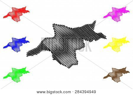 Mongala Province (democratic Republic Of The Congo, Dr Congo, Drc, Congo-kinshasa) Map Vector Illust