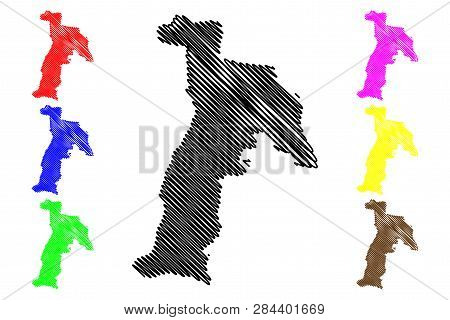 Abia State (subdivisions Of Nigeria, Federated State Of Nigeria) Map Vector Illustration, Scribble S