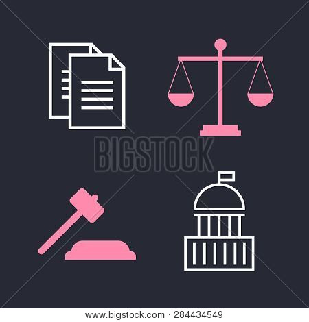 Lawyer, Advocate Man Or Jurist Concept. Lawyer Flat Vector Illustration