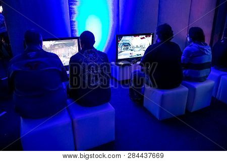 Gamers At Play Station Ps4 Launch Event