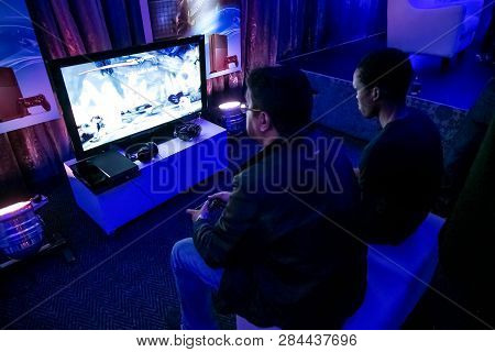 Gamers At Play Station Ps4 Launch Event