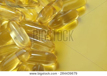 Soft Gelatin Capsules With Omega-3 Fish Oil, Ala, Epa, Dietary Therapeutic Food Supplement