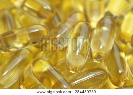 Soft Gelatin Capsules With Omega-3 Fish Oil, Ala, Epa, Dietary Therapeutic Food Supplement