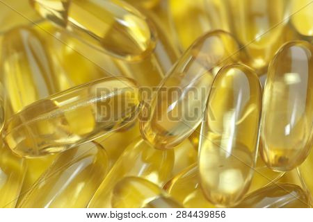 Soft Gelatin Capsules With Omega-3 Fish Oil, Ala, Epa, Dietary Therapeutic Food Supplement