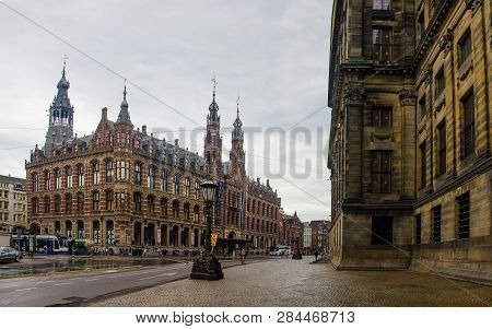 Shopping Center Magna Plaza In Amsterdam. June, 2017 - Amsterdam, Netherlands