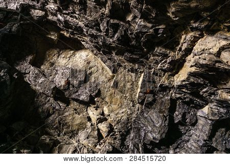Hope, Canada - July 14, 2018: Scaur At Othello Tunnels In The Coquihalla Canyon In British Columbia.