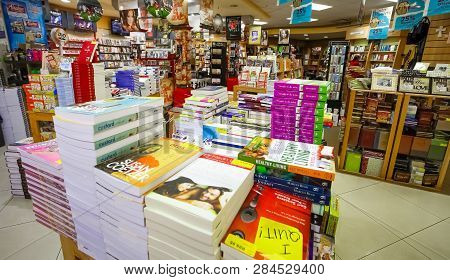 Inside Interior Of A Christian Book Store