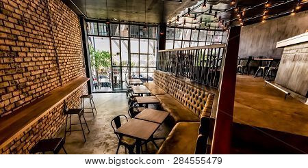 Inside Interior Of A Retro Sushi Restaurant