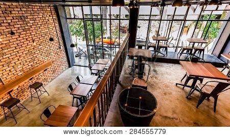 Inside Interior Of A Retro Sushi Restaurant