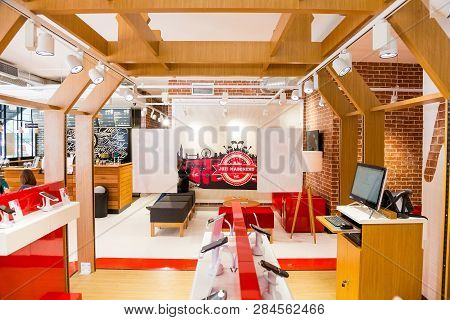 Inside Interior Of A Virgin Mobile  Store