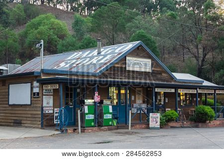 Dargo, Australia - May 2, 2018: The Dargo Gemeral Store Is The Only Shop In The Remote Dargo High Pl