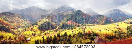 Autumn And Winter In The Mountains